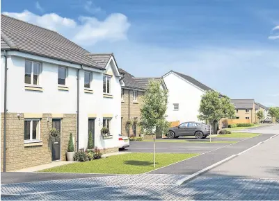  ?? ?? Developmen­t The properties at Stoneyetts View will include two, three and four-bedroom homes