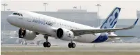  ?? — Reuters ?? Airbus has faced continued delays in engine deliveries from supplier Pratt & Whitney for the A320neo family.