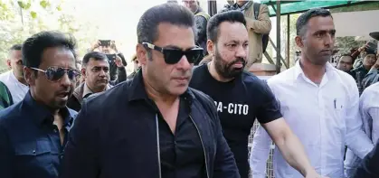  ?? Photo: Indian Express ?? Salman Khan appeared in Jodhpur Court on January 4, 2018.