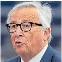  ??  ?? The EC’s Jean-Claude Juncker