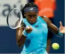  ?? AP ?? US star Coco Gauff has hit top form on the clay courts.