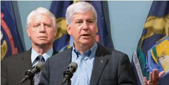  ??  ?? Snyder last week called for Blue Cross to become a not-for-profit mutual insurance company.