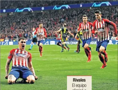  ??  ?? Giménez celebra su gol a la Juventus la temporada 18-19.