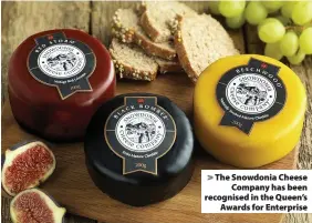  ??  ?? > The Snowdonia Cheese Company has been recognised in the Queen’s Awards for Enterprise