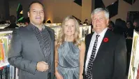  ??  ?? Invaluable supporters of the fabulous new Calgary Public Library are Sagium principal Rick Green with Brenda and Greig Nicholls.