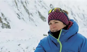  ??  ?? Above Kate at the foot of Nanga Parbat during her October 2019 pilgrimage