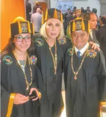  ??  ?? Laura Bozzo recibió el lunes un doctorado Honoris causa.