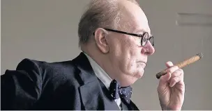  ??  ?? Actor Gary Oldman in his remarkable, award-winning portrayal of Churchill in The Darkest Hour