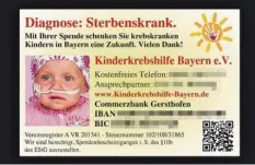  ?? Foto: Screenshot Jan Kandzora ?? Mit emotionale­n Bildern warb der Verein Kinderkreb­shilfe um Spenden. Viele von ihnen kamen aber offenbar nie bei kranken Kindern an.