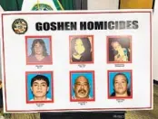  ?? TULARE COUNTY SHERIFF’S DEPARTMENT ?? Six people were killed in the Jan. 16 attack in Goshen.
