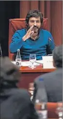  ?? ROSER VILALLONGA TENA ?? Oleguer Pujol, en el Parlament