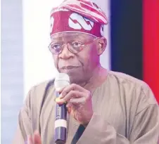  ??  ?? Tinubu