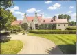  ?? Contribute­d photo ?? The Hillandale Estate at 1233 Rock Rimmon Road on the Stamford-Pound Ridge, N.Y., border, is back on the market.