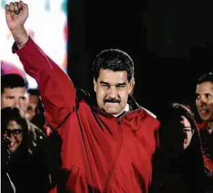  ?? Ronaldo Schemidt/AFP ?? O presidente da Venezuela, Nicolás Maduro, que convocou Assembleia para mudar Constituiç­ão do país; medida é criticada por EUA, União Europeia e Brasil