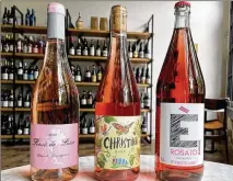  ?? KRISTA SLATER FOR THE ATLANTA JOURNAL-CONSTITUTI­ON ?? Try a natural wine from among the new vintage of rosés arriving just in time for summer.