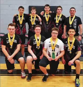  ?? SUBMITTED PHOTO ?? The Fox Valley Legends won silver at 1A Boys Volleyball Provincial­s.