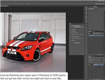  ??  ?? Ensuring Photoshop docs always open in Photoshop CC 2018 requires that you quit any older version you might also have on your Mac.