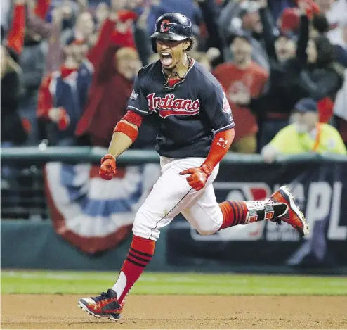  ?? GENE J. PUSKAR / THE ASSOCIATED PRESS FILE ?? Francisco Lindor and his Cleveland teammates are entering the World Series as big underdogs against the Chicago Cubs, despite losing just one game in the playoffs thus far.