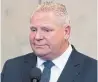  ?? THE CANADIAN PRESS FILE PHOTO ?? Ontario Premier Doug Ford will announce the plan Sunday with Saskatchew­an Premier Scott Moe and New Brunswick Premier Blaine Higgs.