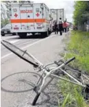  ?? REINER MONTERO ?? El primer percance se dio en El Prado. El trailero sufrió una crisis nerviosa.