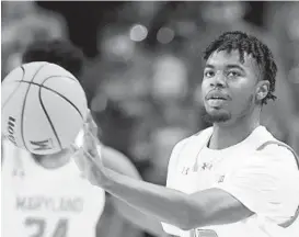  ?? NICK WASS / AP ?? Maryland guard Hakim Hart scored 19 of his season-high 24 points in the second half of Thursday’s win over Richmond.