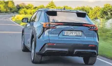  ?? FOTO: SUBARU ?? Mit dem Solterra bringt Subaru sein erstes Elektroaut­o auf den Markt.