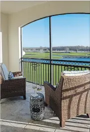  ?? COLLEEN DUFFLEY THE ASSOCIATED PRESS ?? A reading area on a screened porch designed by Pamela Harvey.