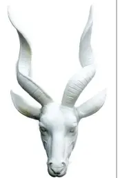  ??  ?? Kudu head wall mount made of resin R260
Mr Price Home mrphome.com