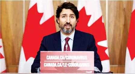 ?? REUTERS ?? Prime Minister Justin Trudeau.