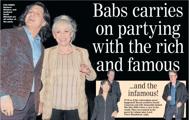  ?? Pictures: KPPICTURES ?? FUN NIGHT: Barbara Windsor and husband Scott Mitchell are all smiles at the party