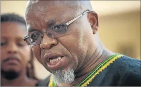  ?? PHOTO: DAYLIN PAUL ?? ANC secretary-general Gwede Mantashe is calling on members of the ruling party to stop the succession debate.