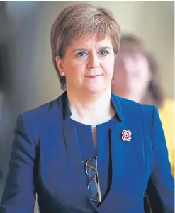  ?? Picture: PA. ?? The first minister has repeatedly insisted that education is her government’s top priority.