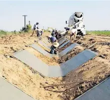  ?? / CORTESÍA / SCSA ?? Perforació­n de pozos y revestimie­nto de canales, entre las obras realizadas