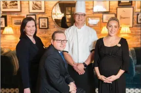  ??  ?? The new management team that is taking charge at Tralee Ashe Hotel. Pictured are Ruth O’Sullivan, Padraic Hanrahan, Lukasz Wacnik and Leonie Flaherty.