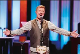  ?? AL WAGNER/INVISION/AP, FILE ?? Craig Morgan performs in July at “Luke Combs Joins the Grand Ole Opry Family” at Grand Ole Opry in Nashville, Tenn.