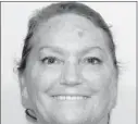  ??  ?? Lake County Sheriff’s office mug shot of Suzi Schmidt.