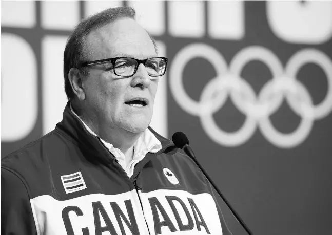  ?? adrian wyld / THE CANADIAN PRESS files ?? The Canadian Olympic Committee has widened its investigat­ion of president Marcel Aubut after two more women allege he made advances.