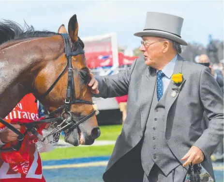  ?? NEW HOPE: Owner Lloyd Williams at last year’s Melbourne Cup with winner Rekindling. ??