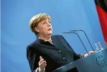  ?? PHOTO: REUTERS ?? ‘‘I believe we Europeans have our fate in our own hands,’’ German Chancellor Angela Merkel said yesterday.