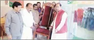  ?? Express ?? The chair was kept in a specially-designed glass chamber, at the party’s district office in Kanpur.