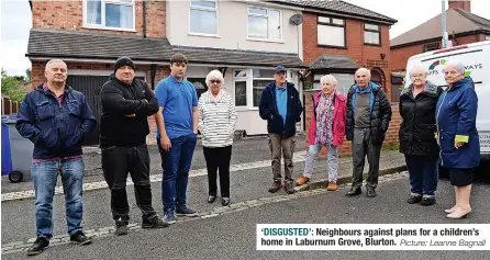  ?? Picture: Leanne Bagnall ?? ‘DISGUSTED’: Neighbours against plans for a children’s home in Laburnum Grove, Blurton.