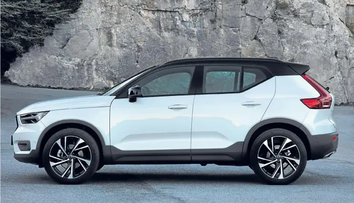  ??  ?? The Volvo XC40 has been designed to take on the premium-brand compact SUVs of Mercedes, BMW and Audi.