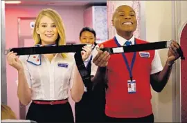  ??  ?? KIM MATULA and Nathan Lee Graham play zany attendants in the new series.