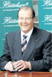  ?? WENN FILE ?? Sir Roger Moore lost his battle to cancer at aged of 89 on Tuesday.