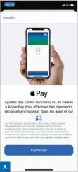  ??  ?? Utilisez l’appli par défaut Wallet sur votre iPhone pour ajouter une carte bancaire à Apple Pay. Wallet vérifiera avec la banque la validité de la carte avant de l’autoriser.