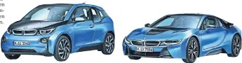  ?? FOTO: BMW ?? BMW führte bereits 2010 die Submarke i ein. Sie umfasst unter anderem die Elektroaut­os i3 und i8 (rechts).