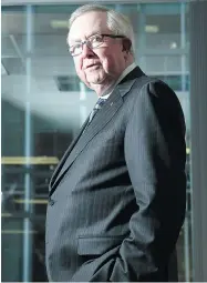  ?? JULIE OLIVER/ POSTMEDIA NEWS ?? Joe Clark has become the first former prime minister to report contacts under new lobbying rules.