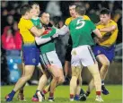  ??  ?? HIGH STAKES: Tempers flare in Castlebar