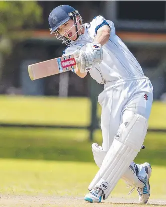  ?? Picture: Jerad Williams ?? BIG HITTER: Connar Robson created a big impression for the Darling Dingoes with a huge knock in the opening BPL U19s weekend.