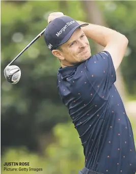  ?? Picture: Getty Images ?? JUSTIN ROSE